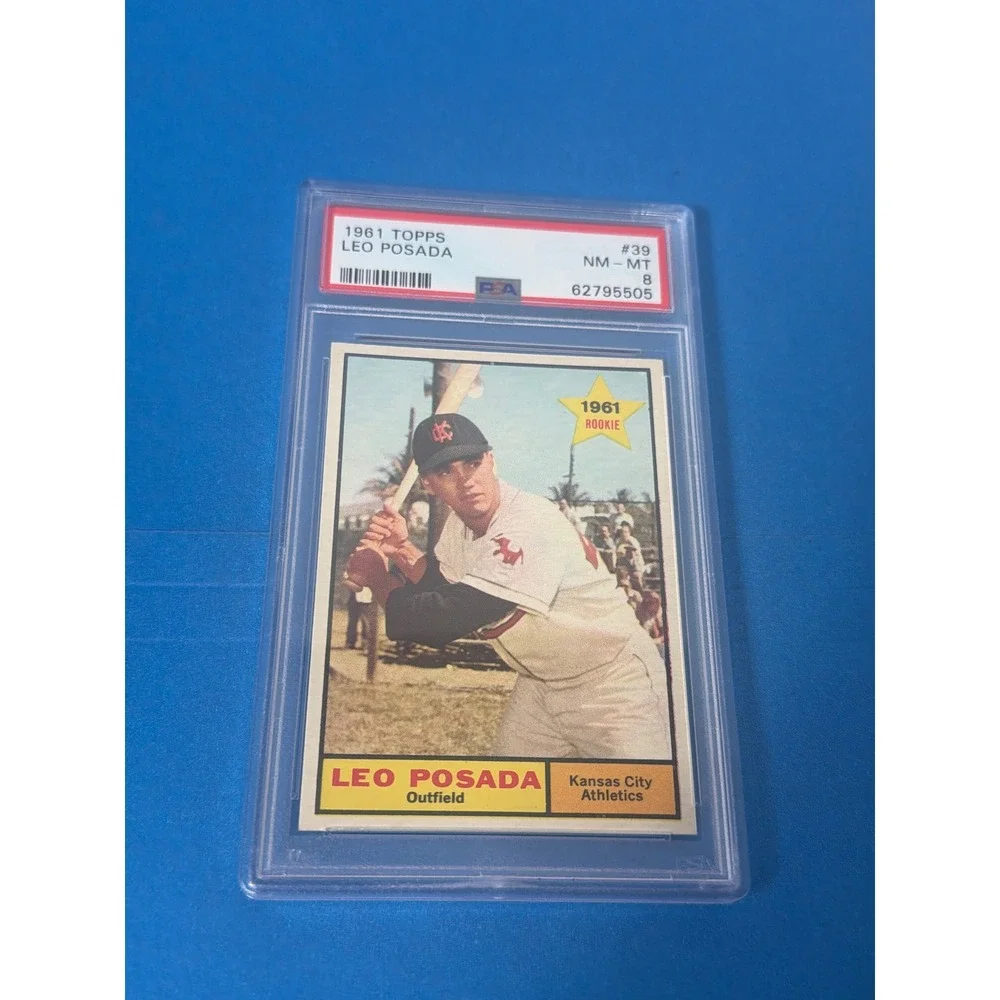 1961 Topps Leo Posada #39 Rookie Card PSA 8 NM-MT Kansas City Athletics